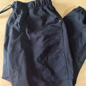 Plus size black scrub bottoms